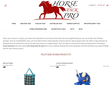 Tablet Screenshot of horsetackpro.com